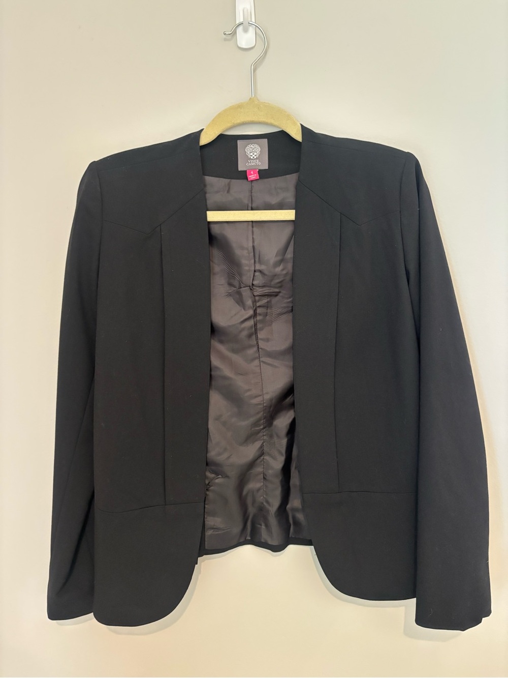 Vince Camuto Black Open-Front Blazer Size 4